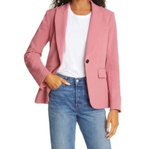 Veronica Beard Mauve Pink Cutaway Dickey Jacket